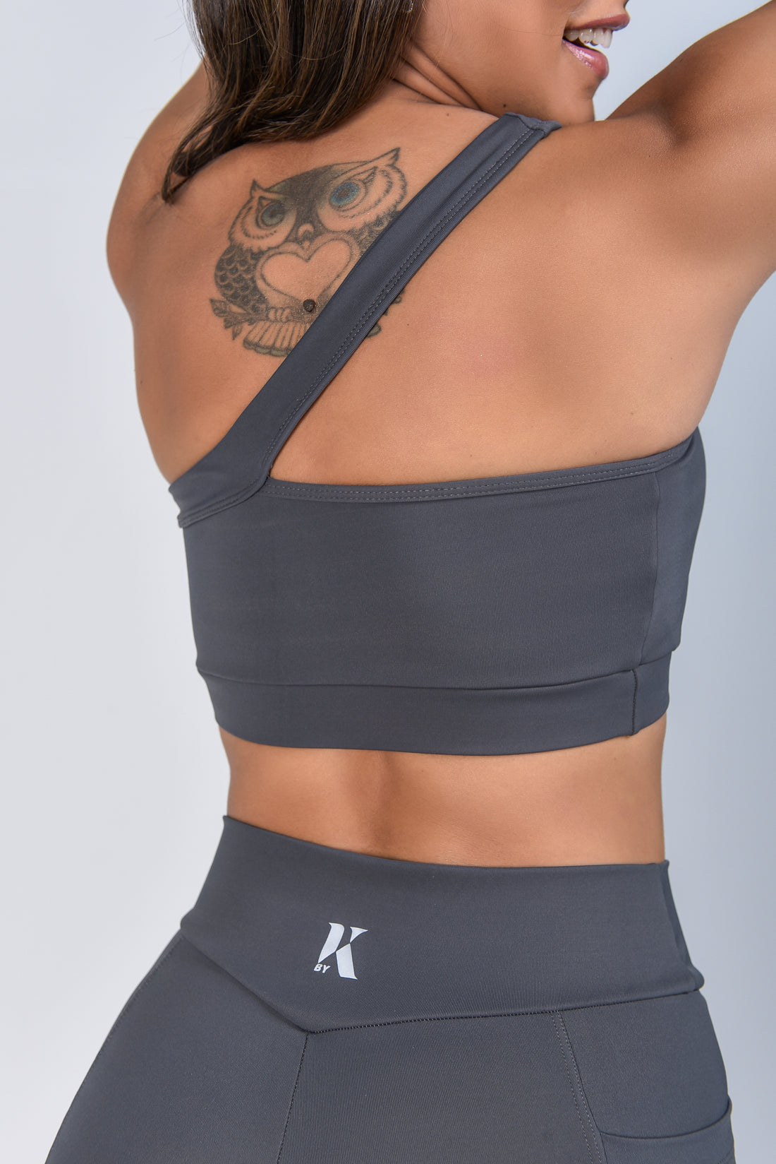 Top One Shoulder - Gray